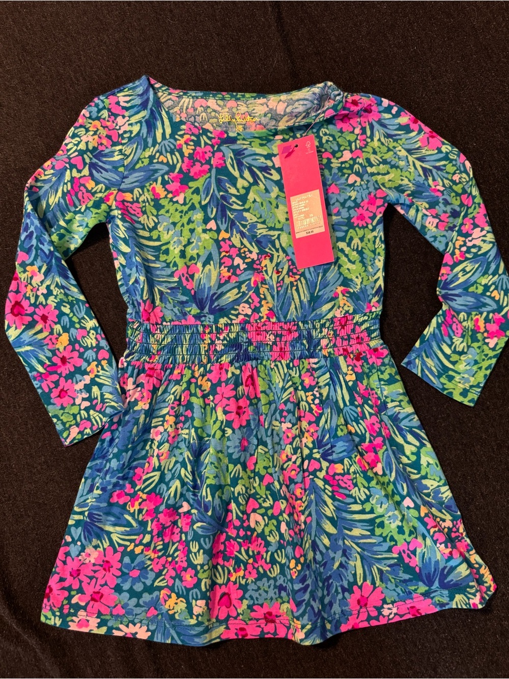 Lilly Pulitzer Floral Shift Dress - Blue, Green & Pink